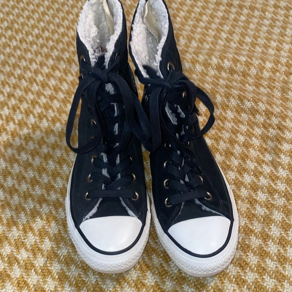 Converse Faux Fur High Tops - Picture 4 of 11